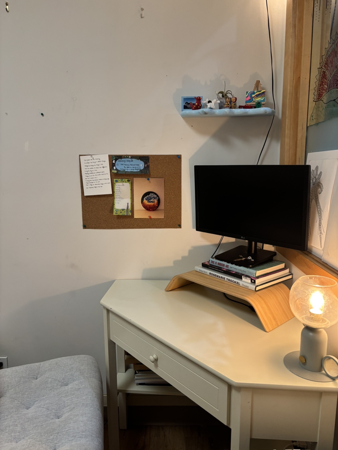 Wayfair Carfi Corner Writing Desk - Antique White - photo 3