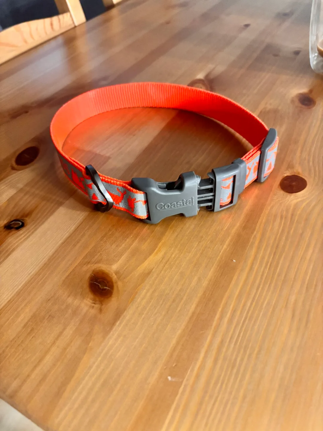 Coastal Pet Water & Woods Dog Collar - Orange and Grey thumbnail