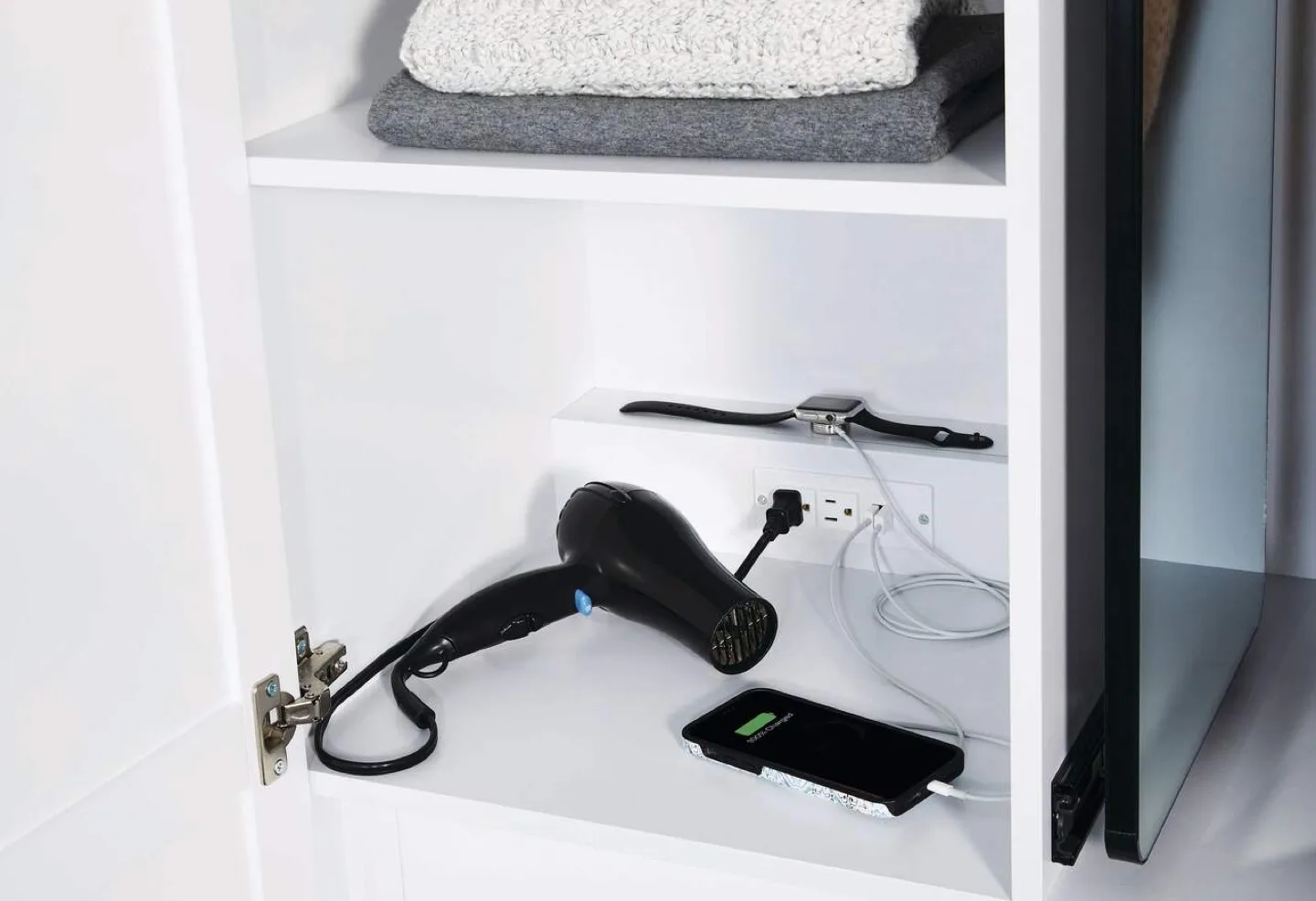 CANVAS 2-Door Wardrobe with Pull-out Mirror▫️BRAND NEW▫️ image indicator(4)