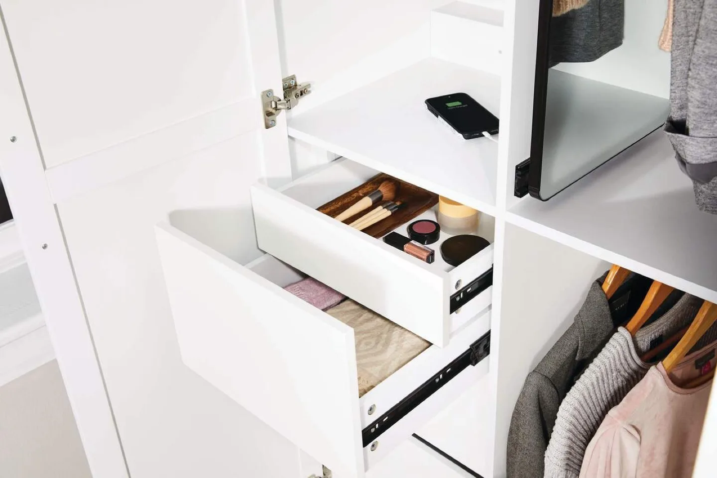 CANVAS 2-Door Wardrobe with Pull-out Mirror▫️BRAND NEW▫️ image indicator(5)