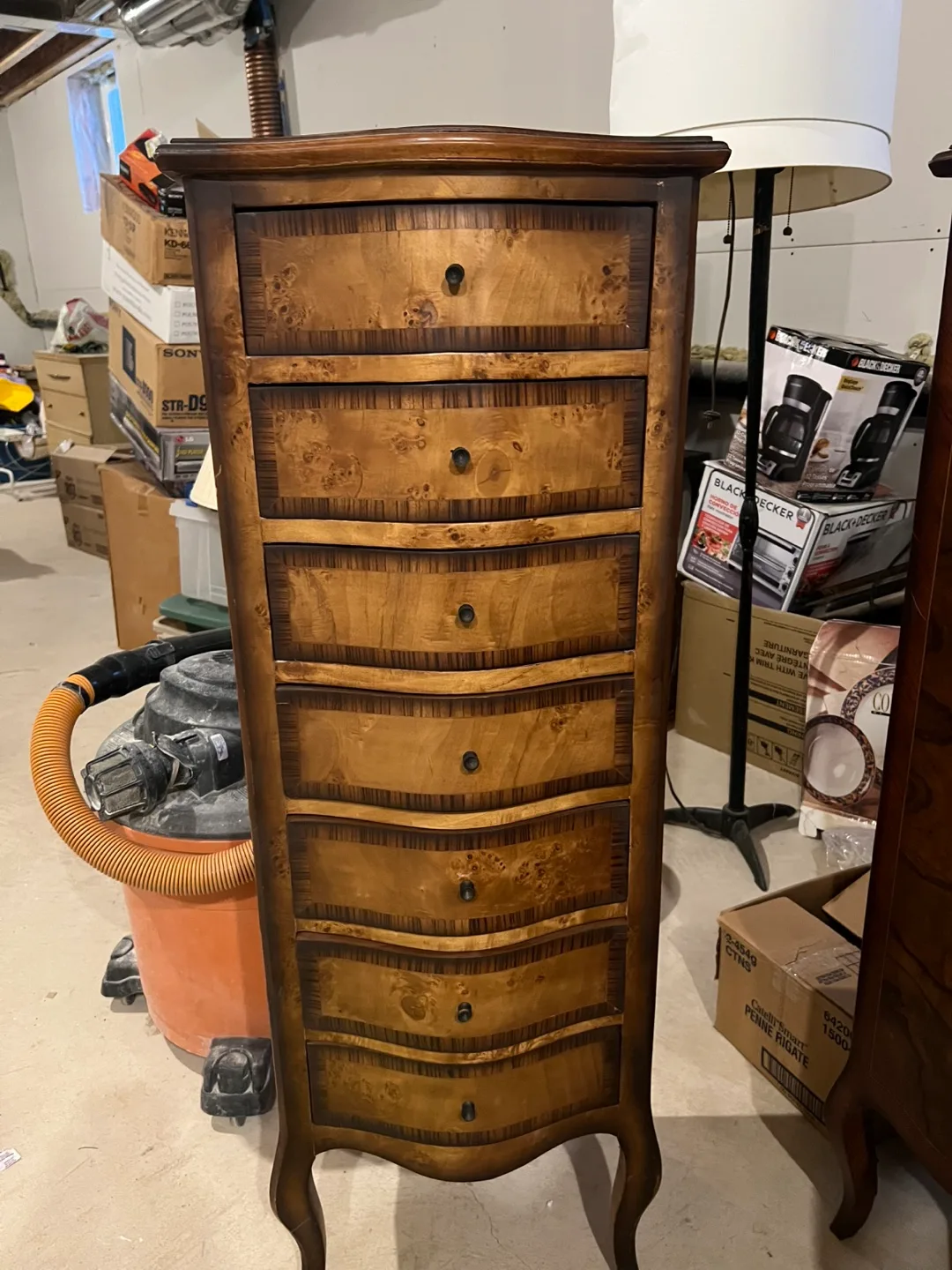 Seven-Drawer Tall Wooden Chest image indicator(2)