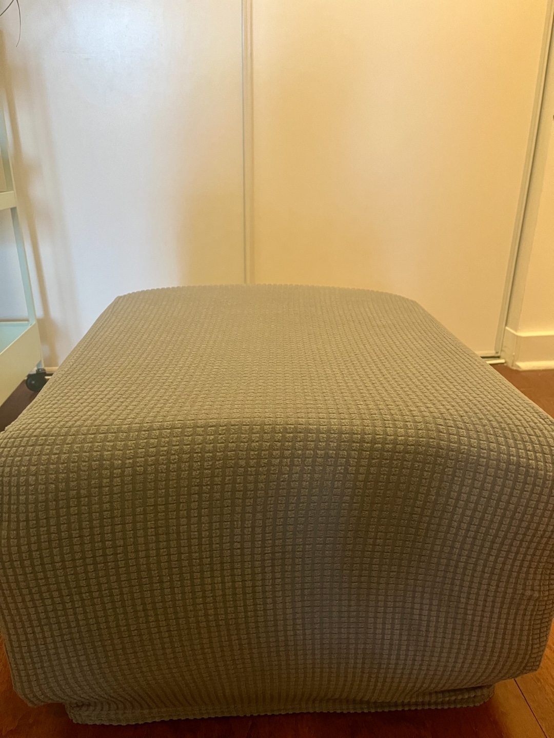 Ottoman plus brand new Grey Waffle-Textured Cover - photo 3