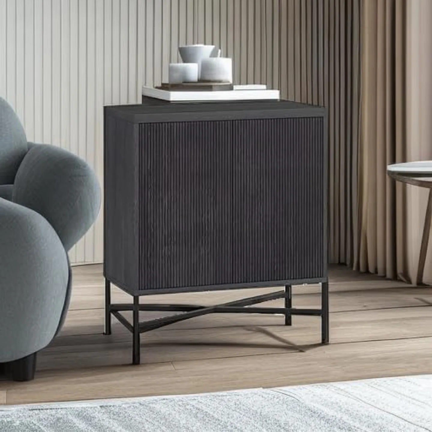 Accent Storage Cabinet Charcoal Gray ▫️BRAND NEW▫️ image indicator(2)