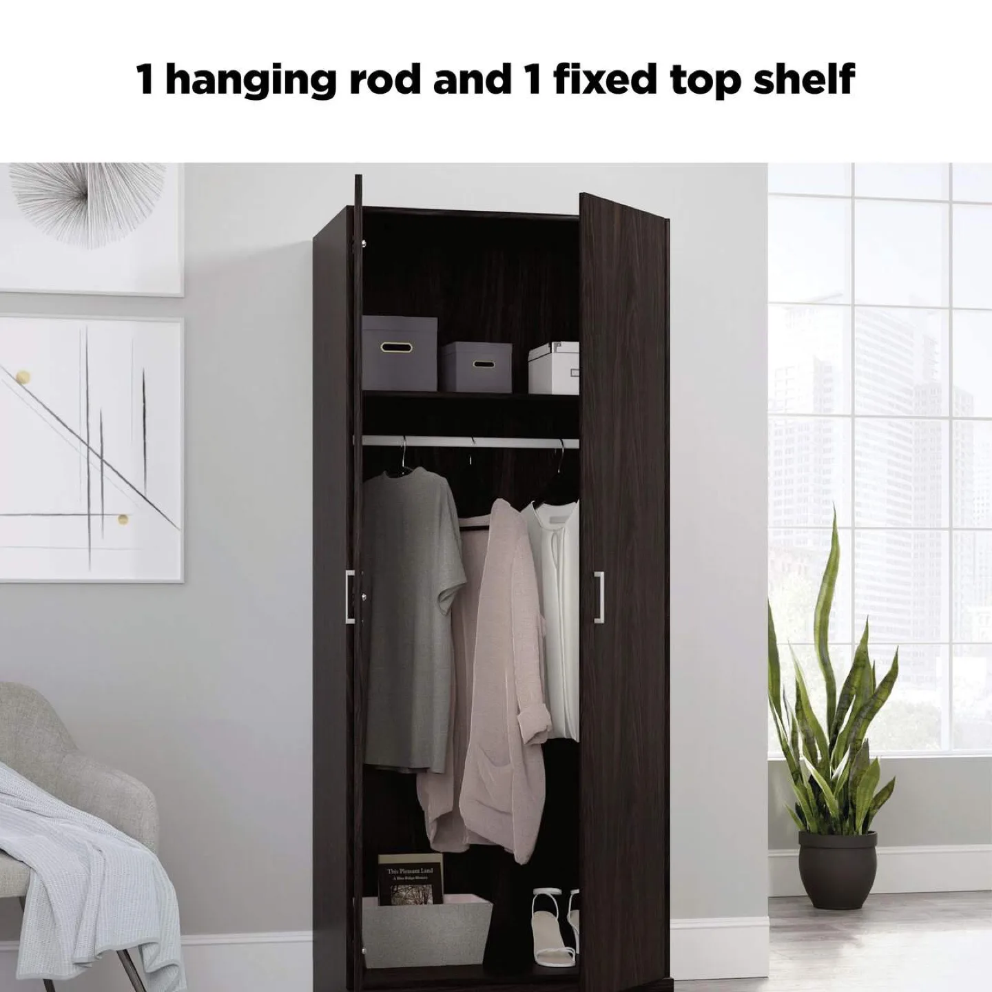 2-Door Wardrobe/Armoire Clothes Storage Cabinet ▫️BRAND NEW▫️ image indicator(4)