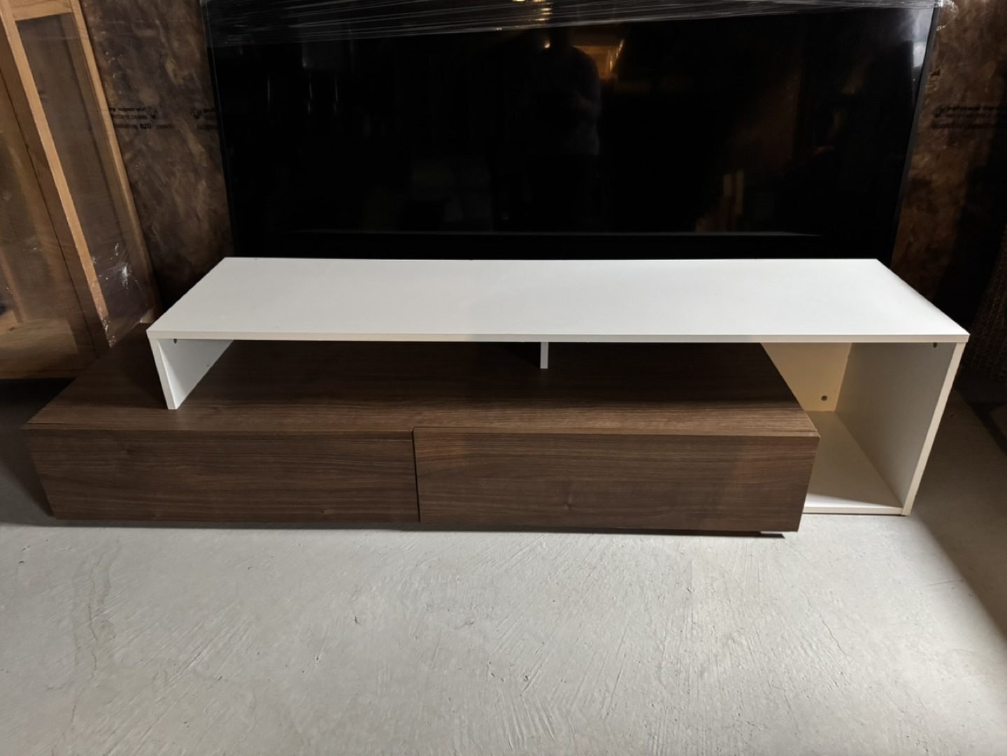 Modern TV Stand with Two Drawers up to 70” - photo 3