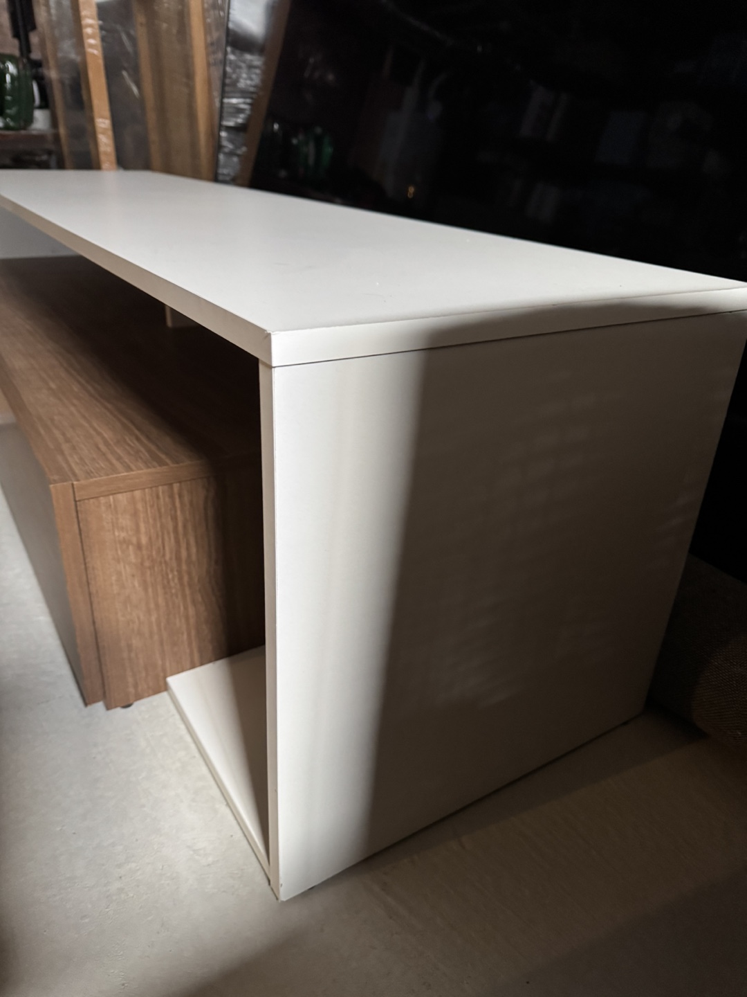 Modern TV Stand with Two Drawers up to 70”