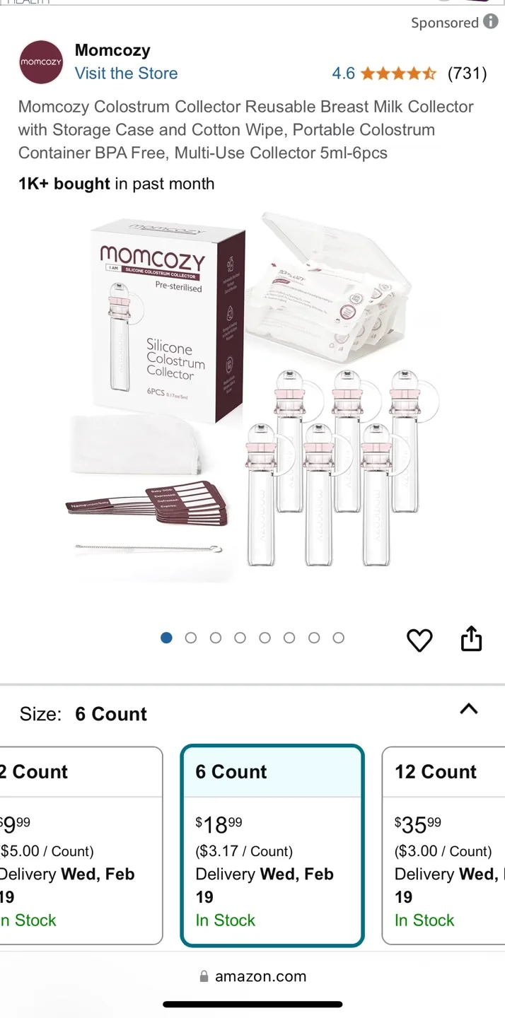 Momcozy Silicone Colostrum Collectors image indicator(6)