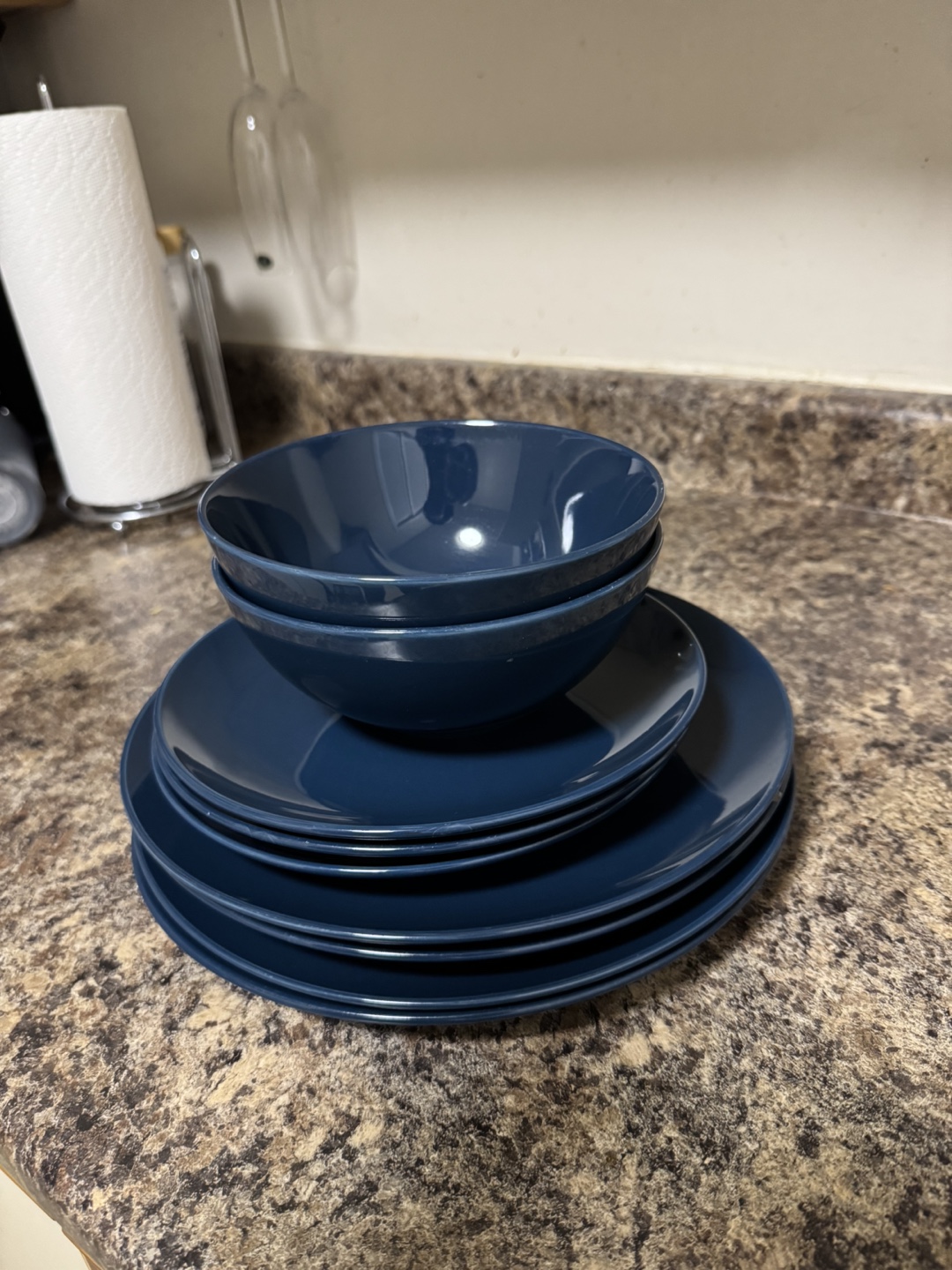 Dark Blue Dinnerware Set