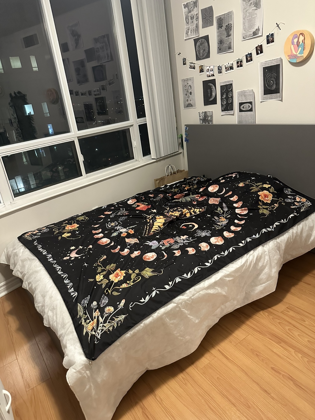 Grey IKEA MALM Bed Frame - Double