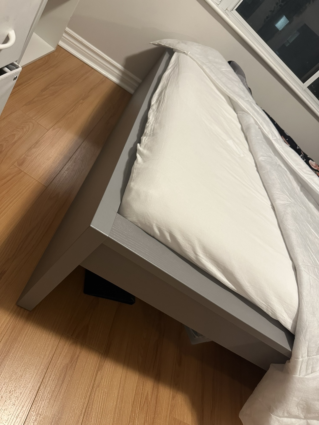 Grey IKEA MALM Bed Frame - Double - photo 4