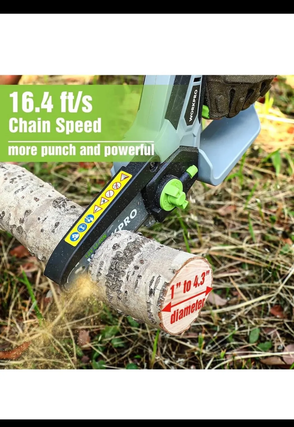 21V Cordless Chainsaw - Lightweight and Powerful image indicator(3)
