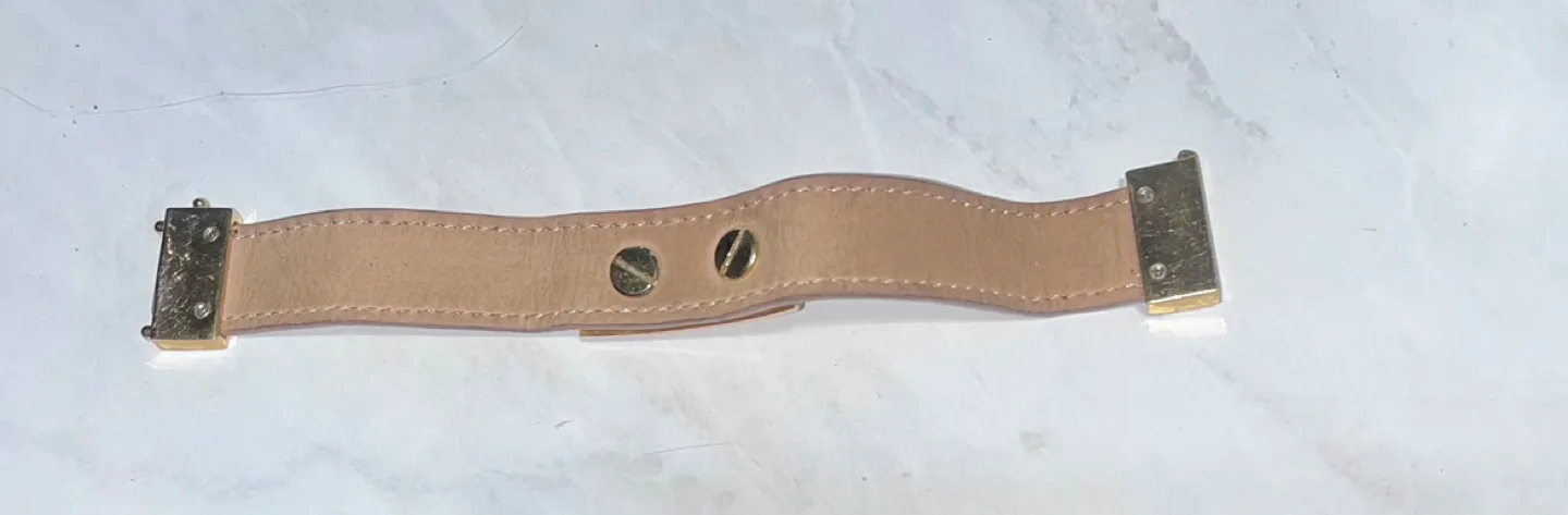 Vince Camuto Gold Tone Pyramid Leather Bracelet image indicator(2)