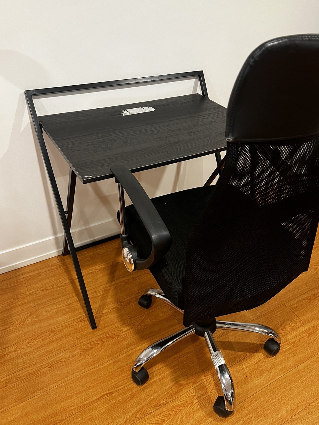 Black Computer Desk and Office Chair Set - photo 3