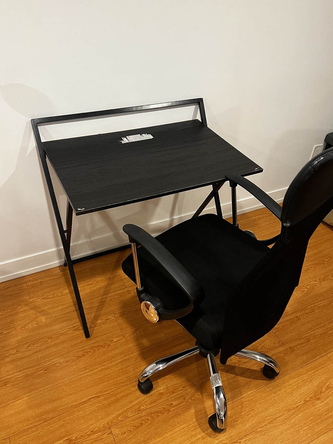 Black Computer Desk and Office Chair Set