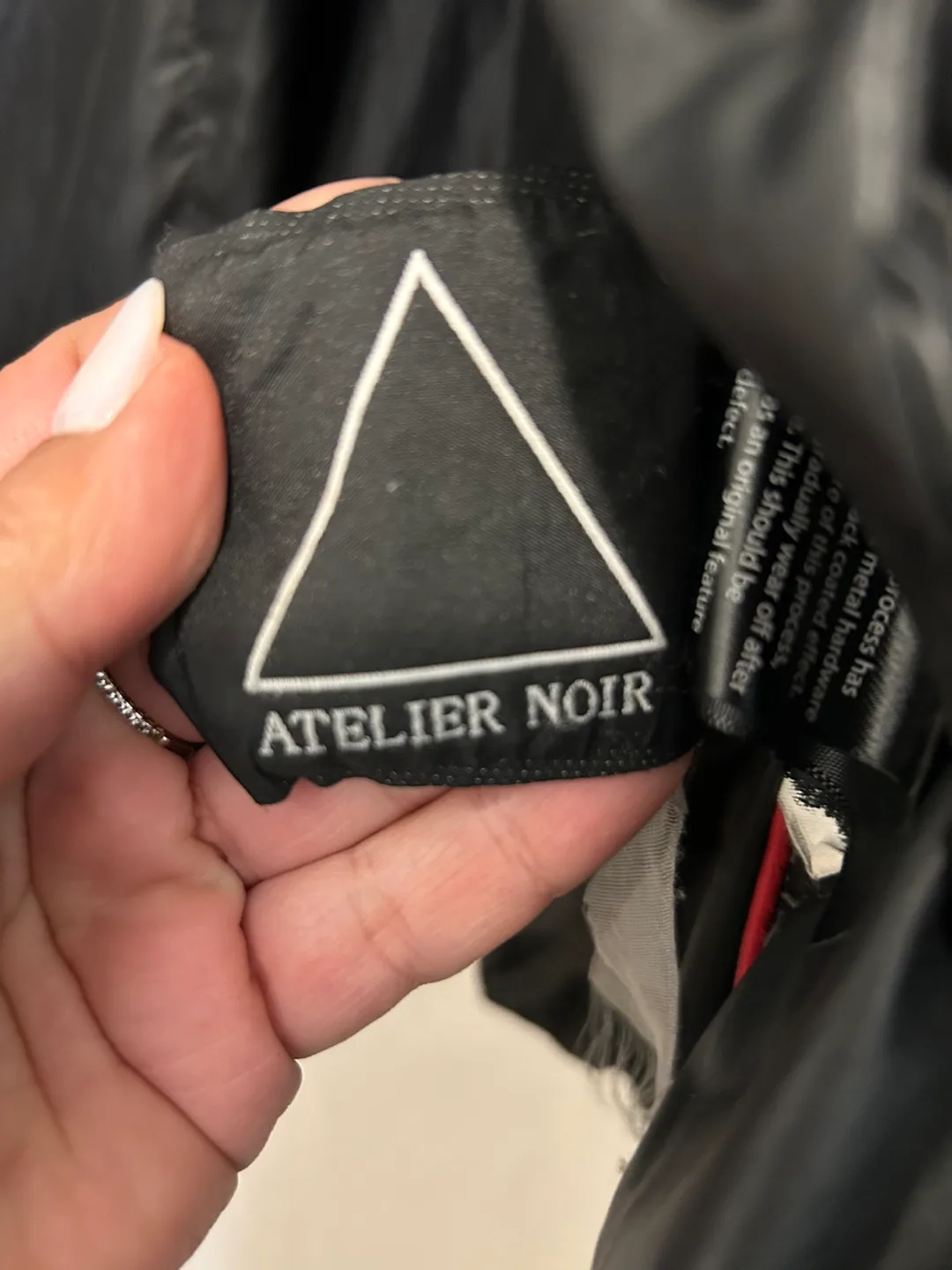 Atelier Noir Women's Black Puffer Coat with Faux Fur Hood image indicator(7)