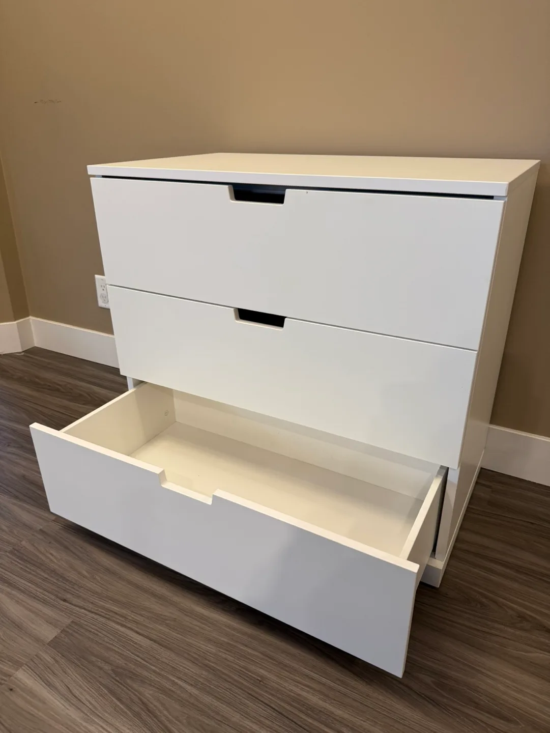 IKEA NORDLI 3-Drawer Chest - White image indicator(3)