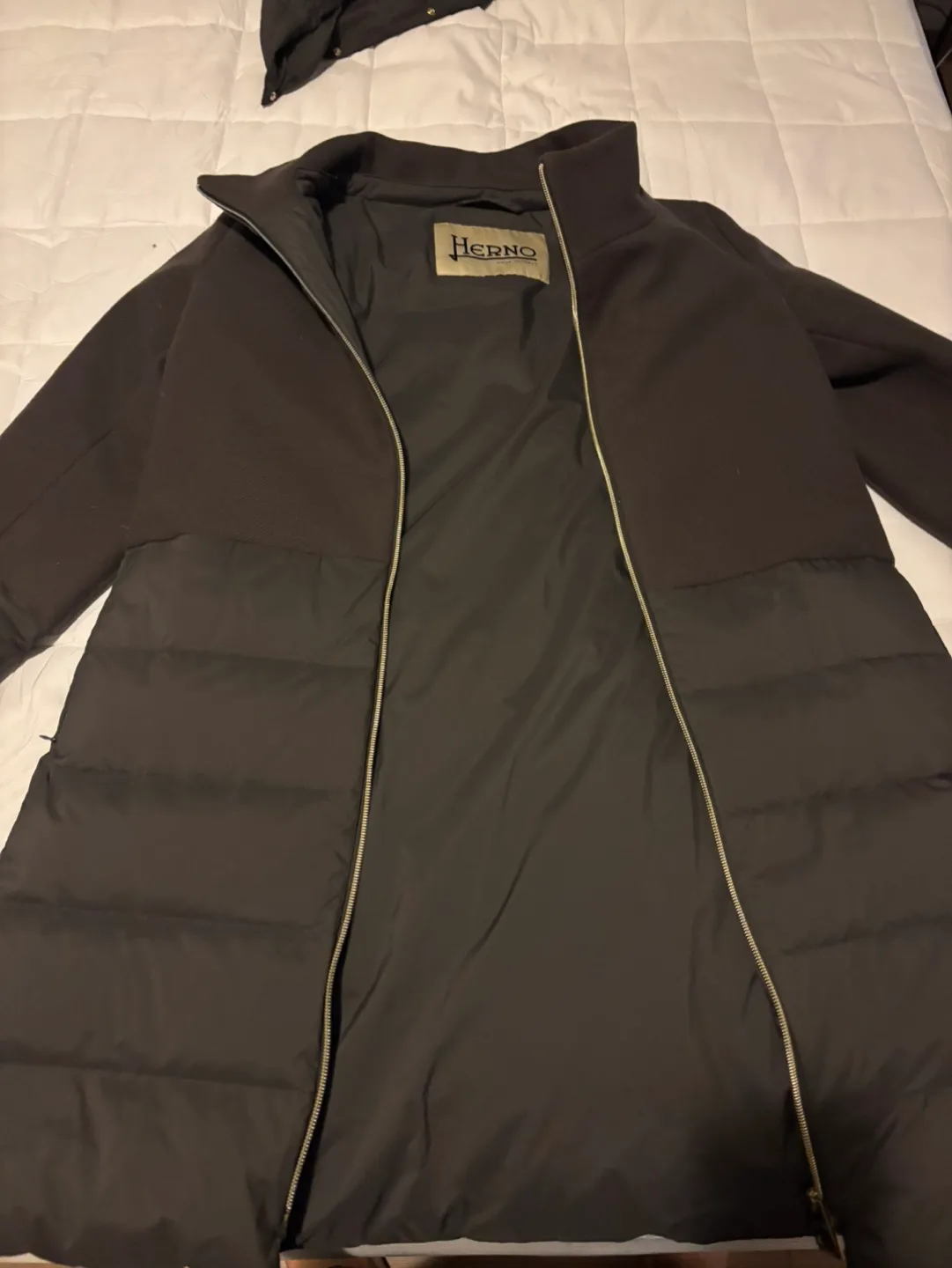 Herno Women's Down-Filled Puffer Coat with Hood, Size 44 image indicator(2)