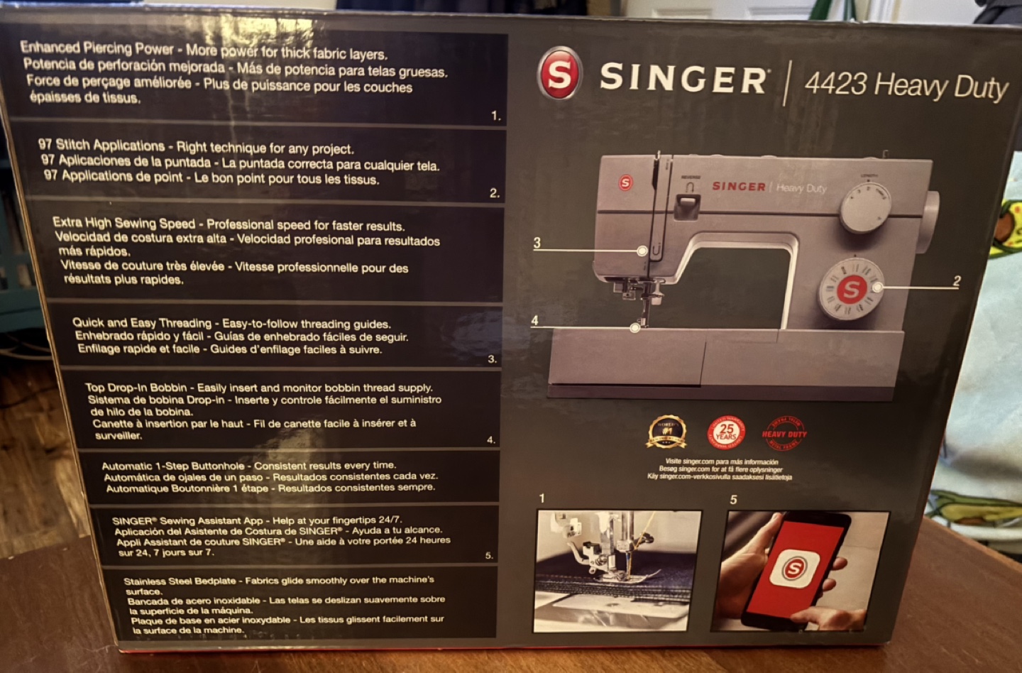 Singer 4423 Heavy Duty Sewing Machine - New in Box - photo 3