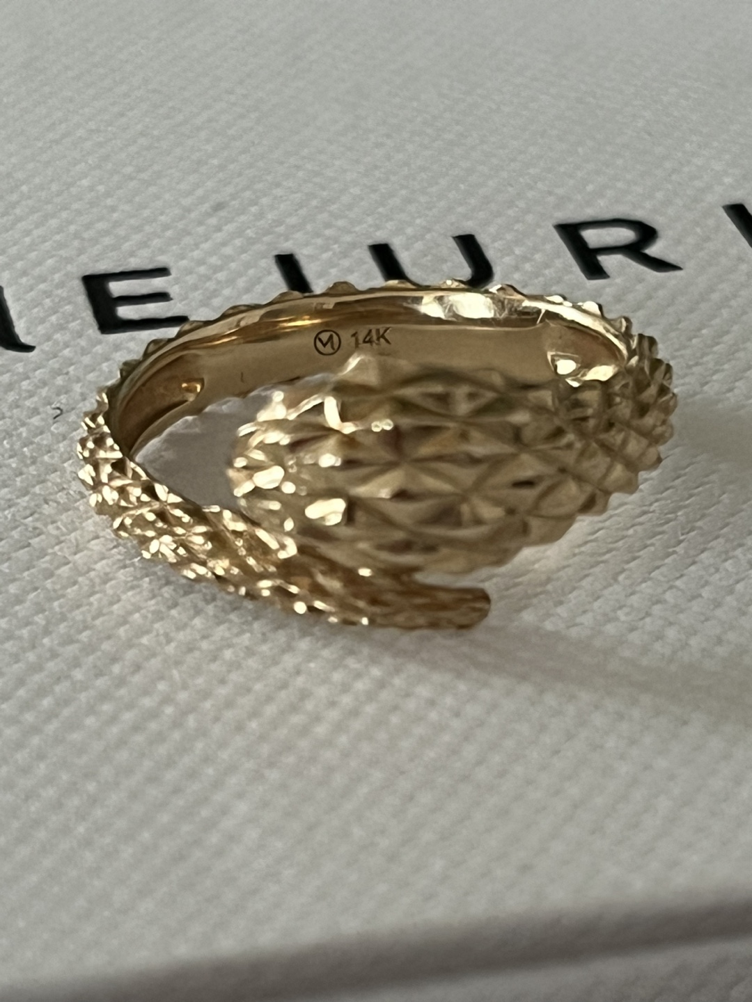 MEJURI snake ring- 14k gold - photo 2