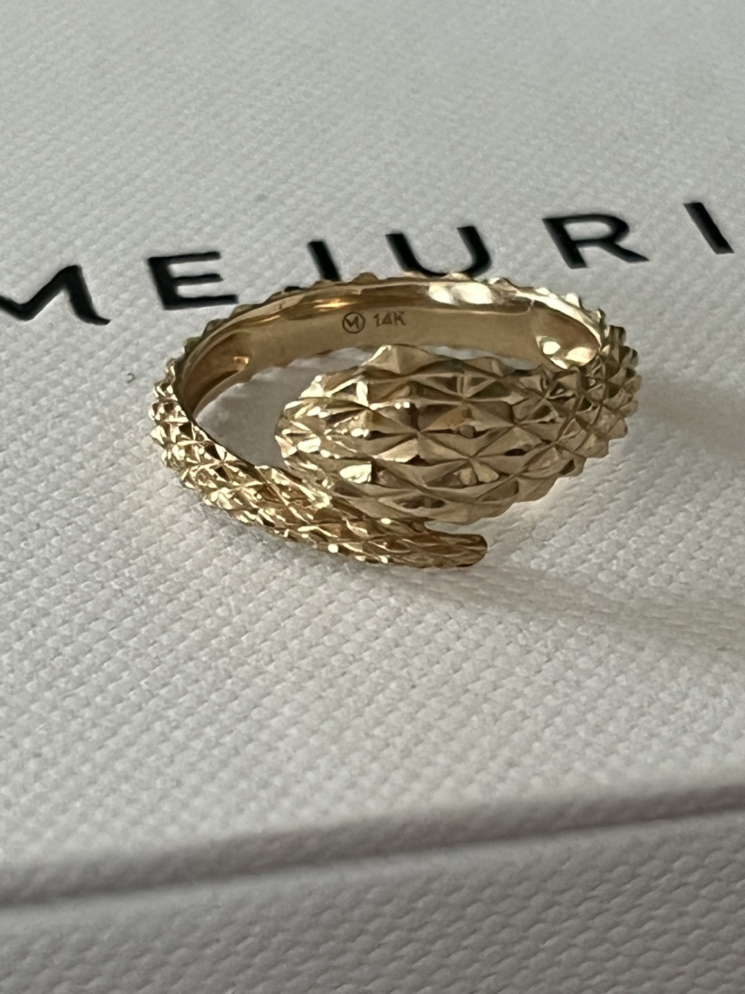 MEJURI snake ring- 14k gold - photo 3