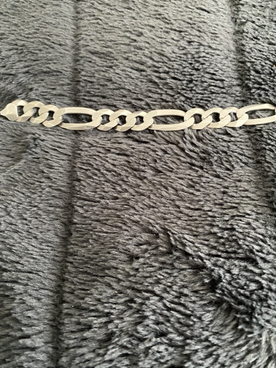 Figaro Bracelet, 925 Sterling Silver, Made in Italy