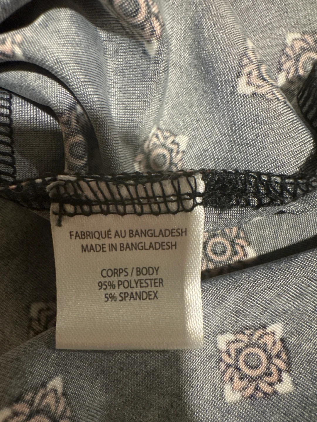 Lily Morgan Women's Size L/G Black & Brown Patterned Blouse image indicator(4)