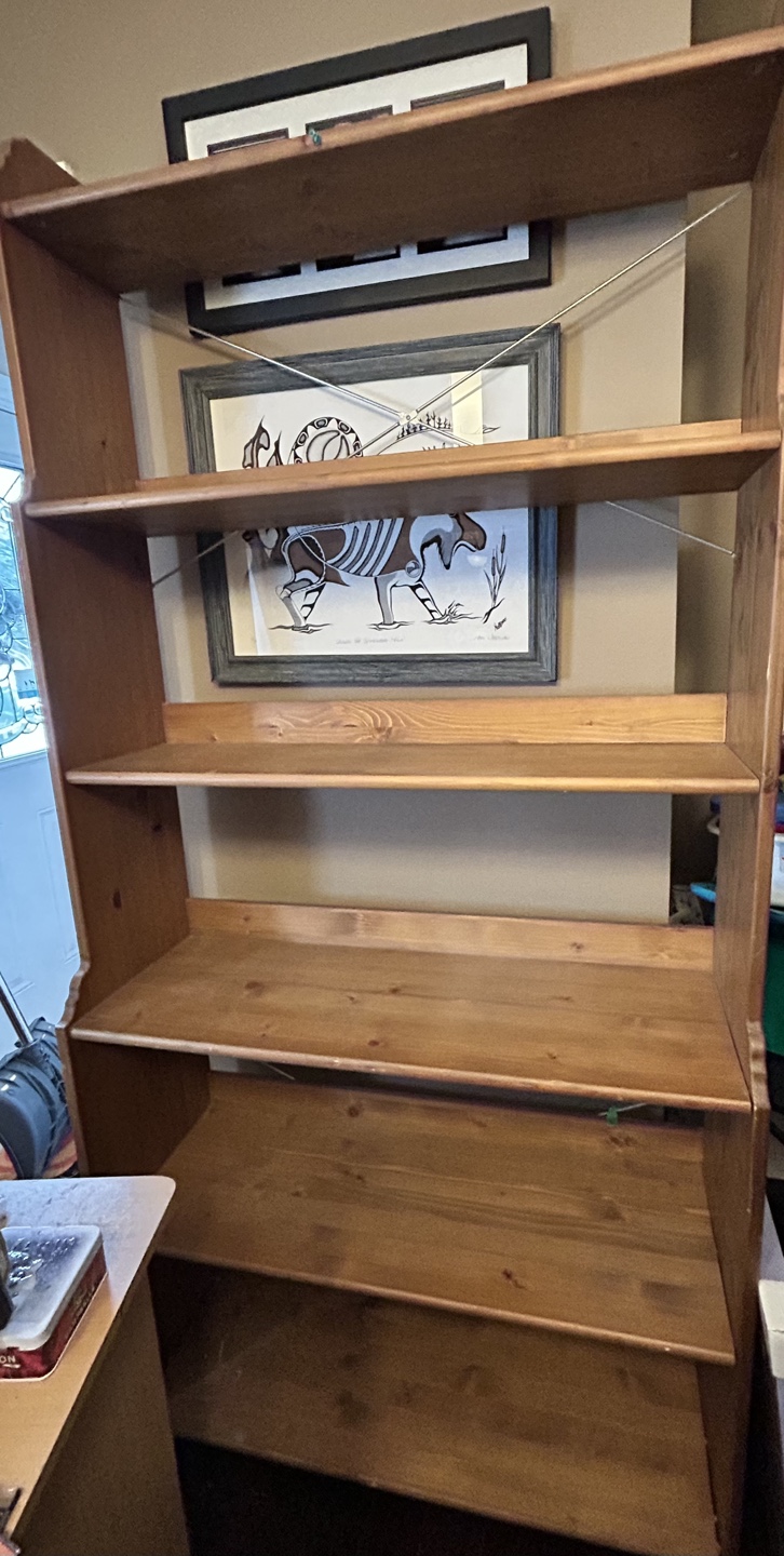 IKEA Tall Wooden Bookcase $20 - photo 2