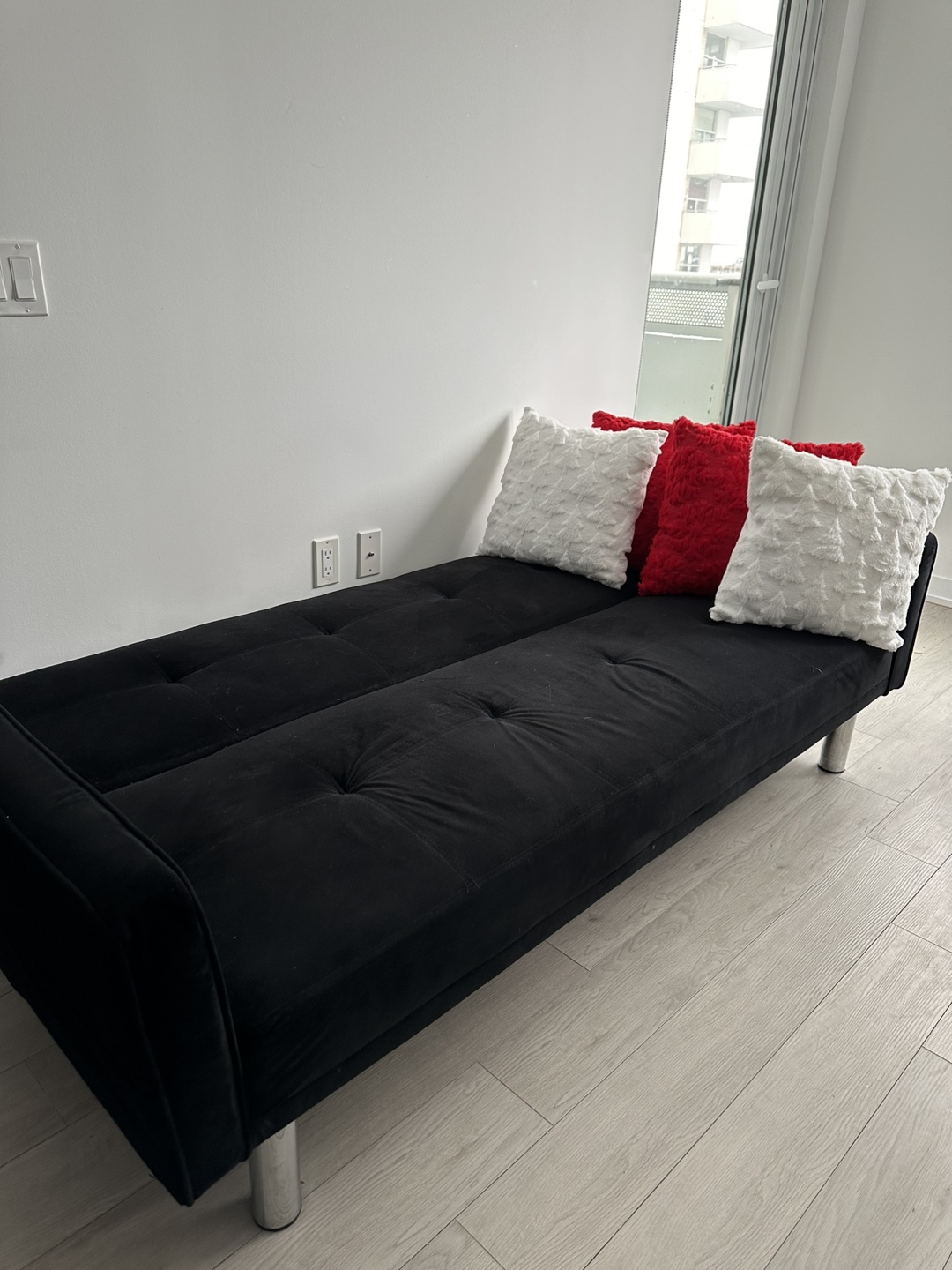 Black Futon Sofa Bed - photo 2