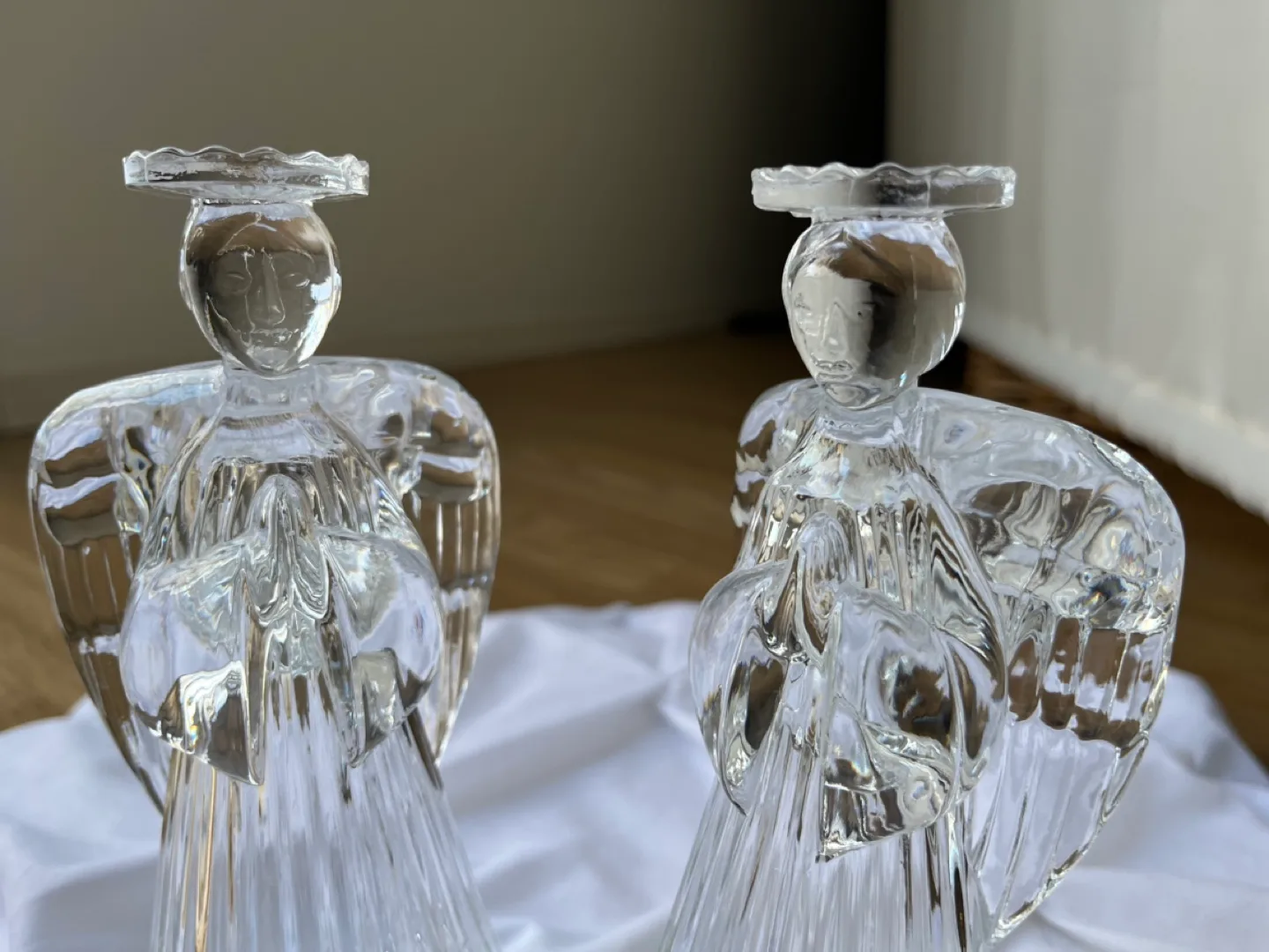 Pair of Crystal Angel Candle Holders image indicator(6)