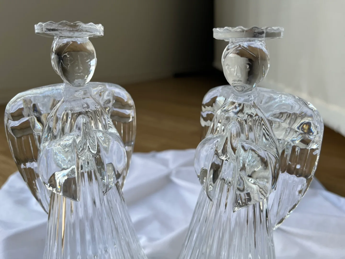 Pair of Crystal Angel Candle Holders image indicator(3)