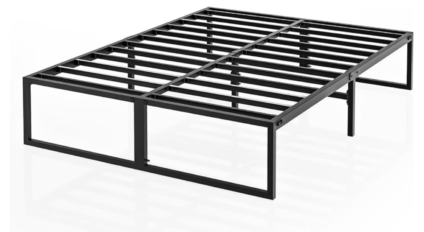Queen Metal Platform Bed Frame with Under Bed Storage