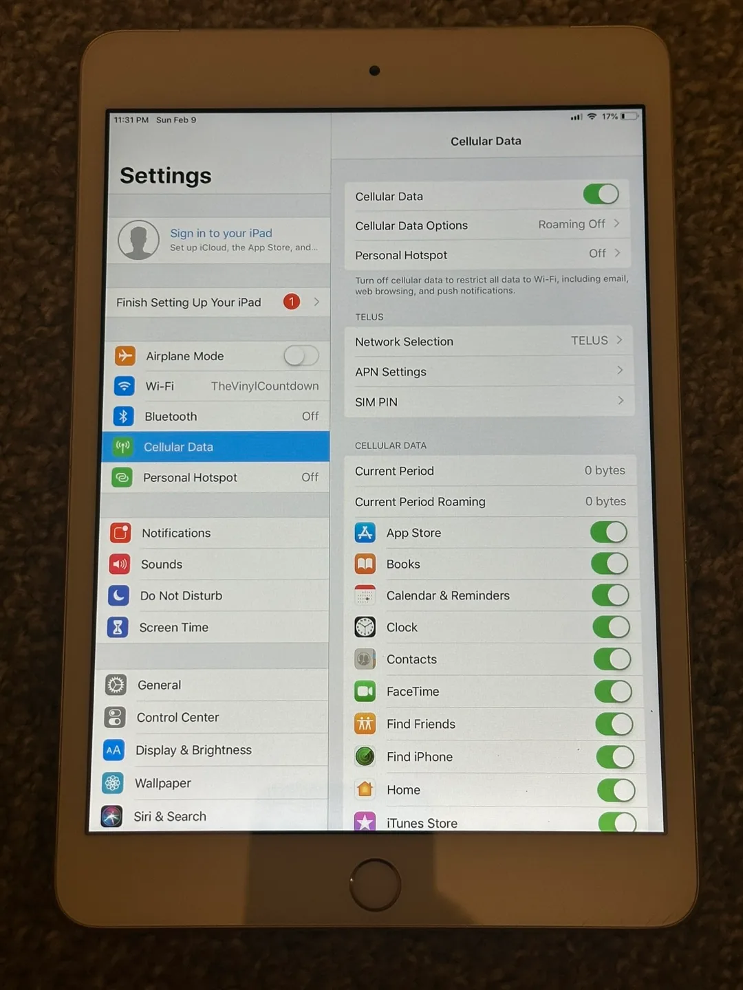 iPad Mini 3 with Wi-Fi and cellular image indicator(4)