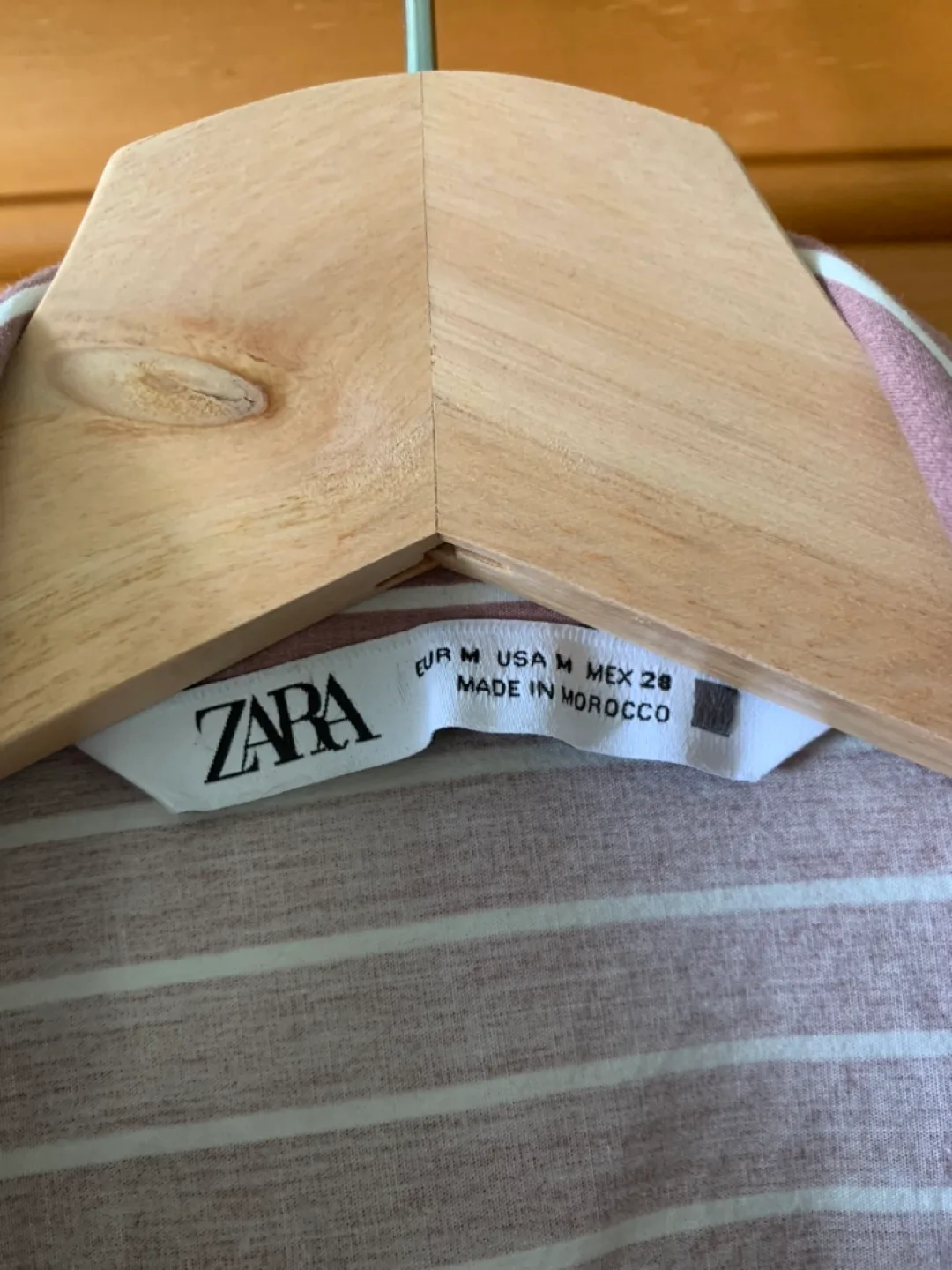 Zara Oversized 100% Cotton Pink Striped Button-down Shirt image indicator(3)