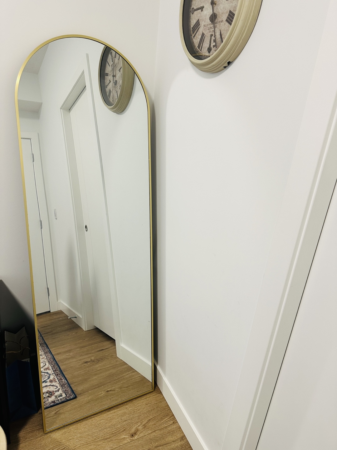 Full Length Arch Mirror - Gold Frame - photo 2
