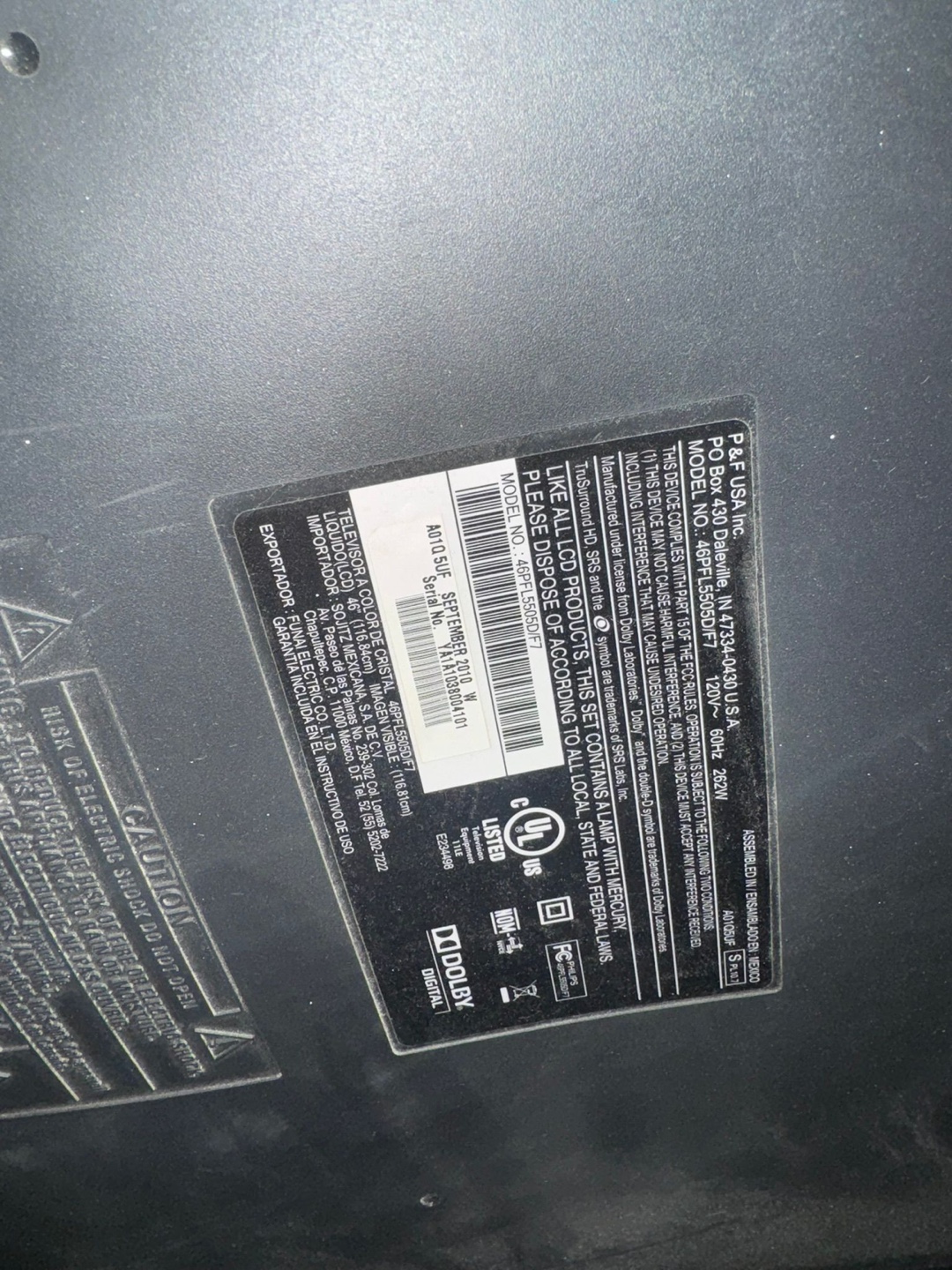 46" Philips HD TV - photo 4
