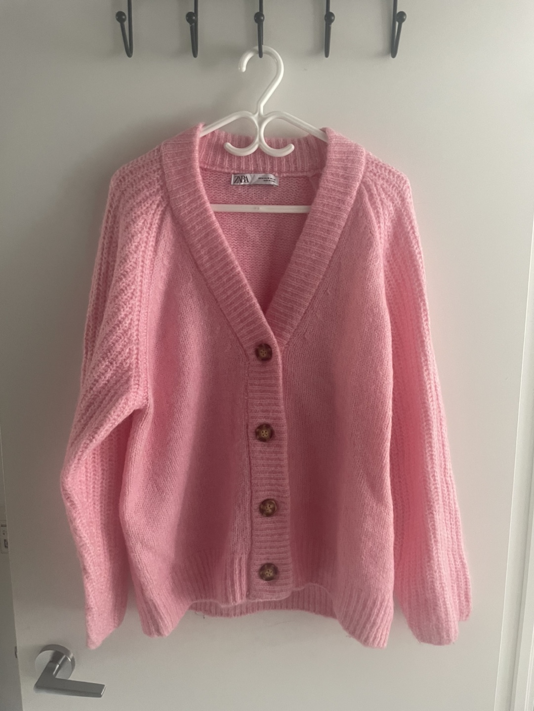 Pink Knit Cardigan