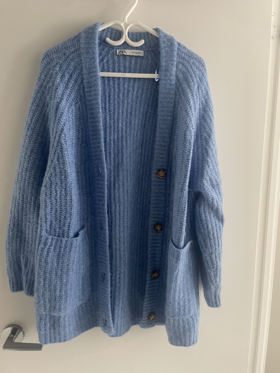 Zara Blue Knit Cardigan - photo 3