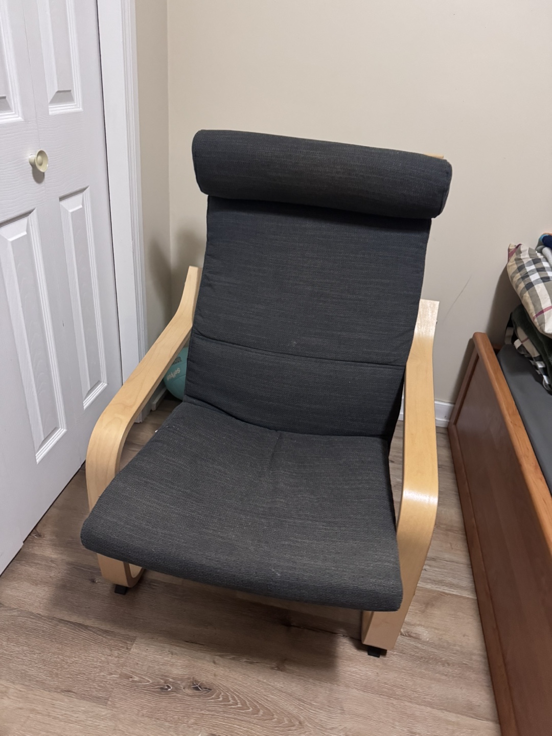 IKEA STRANDMON Wing Chair - Dark Grey