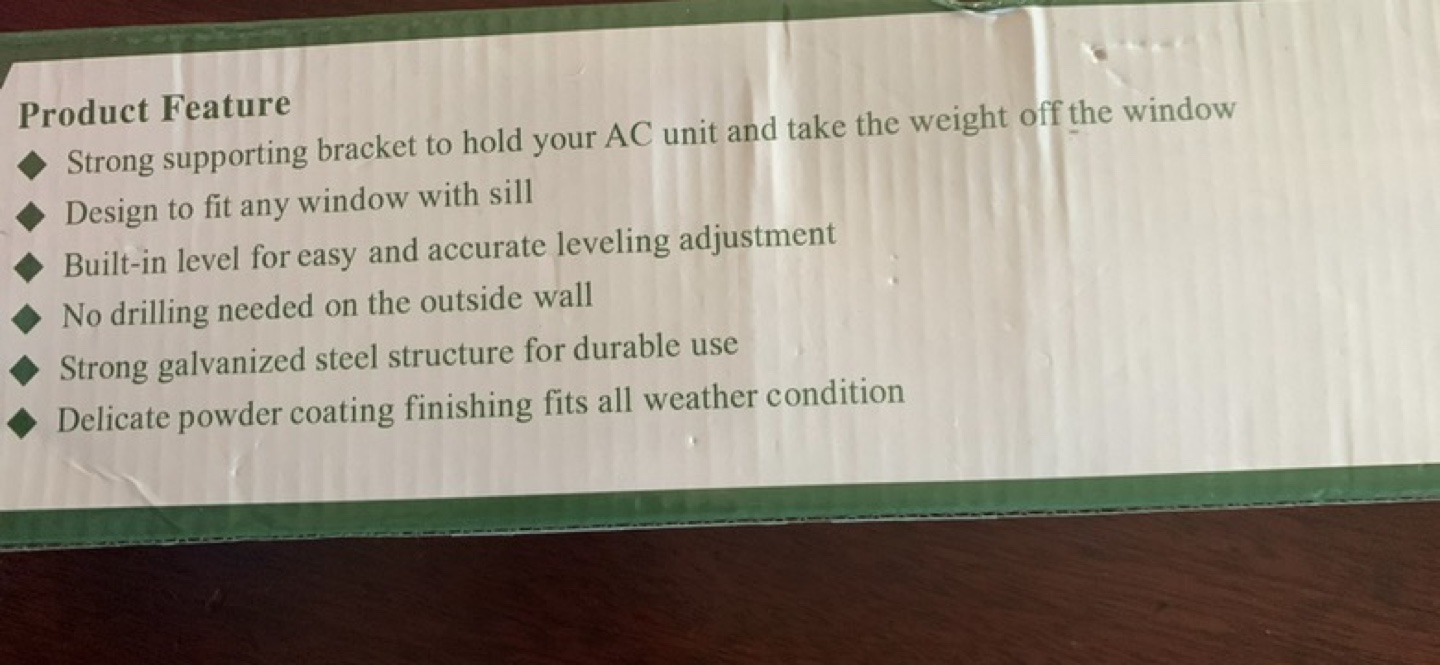 NEW A/C WINDOW SUPPORT BRACKET - photo 3