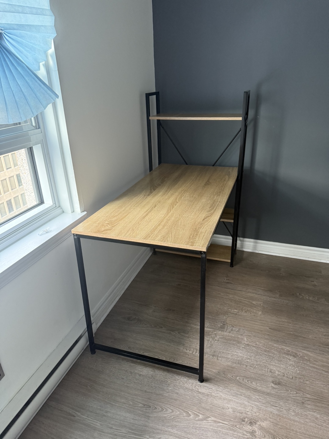 Computer Desk with Bookshelves - Rustic Brown - photo 3