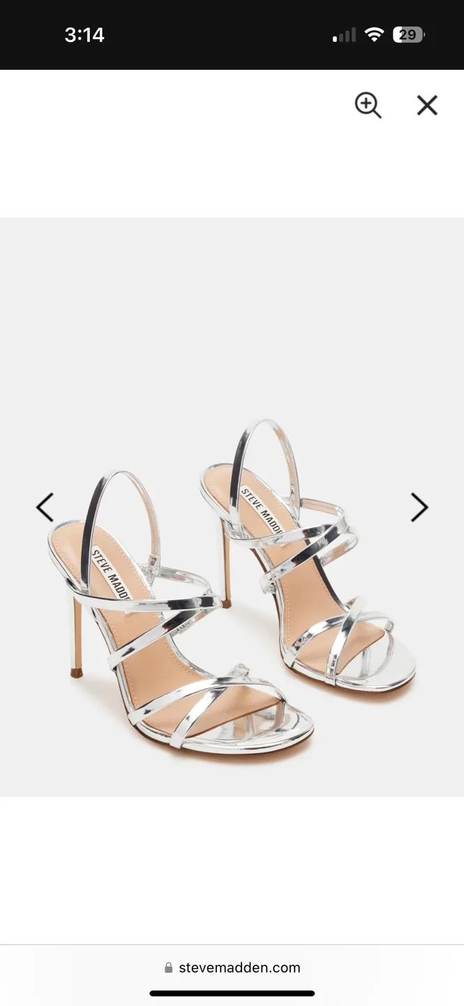 Steve Madden Women's White Heels, Size 7M image indicator(4)