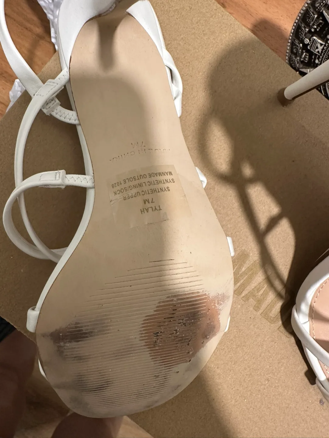 Steve Madden Women's White Heels, Size 7M image indicator(3)