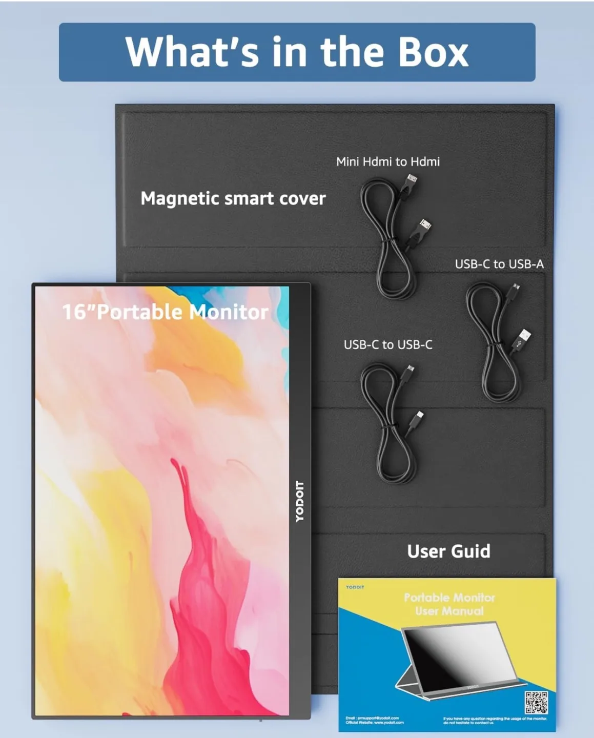 New  16-inch Portable Monitor - Lightweight and Versatile image indicator(6)