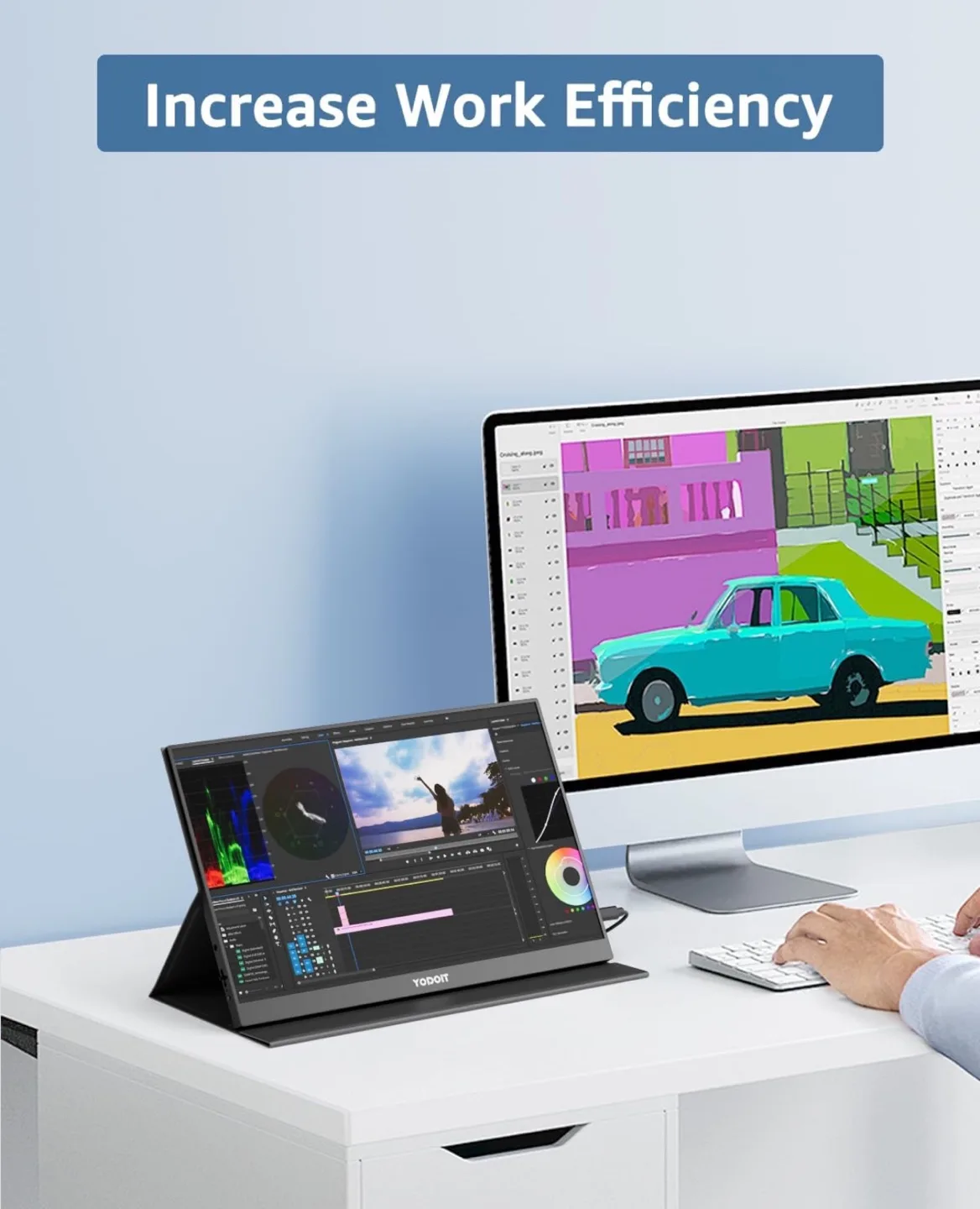 New  16-inch Portable Monitor - Lightweight and Versatile image indicator(4)