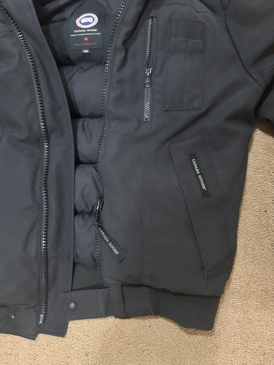 Canada Goose Bomber Jacket - Black - Size XS image indicator(3)