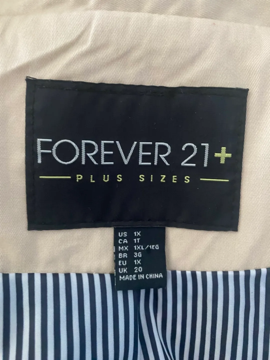 Forever 21+ Plus Size Beige Trench Coat image indicator(3)