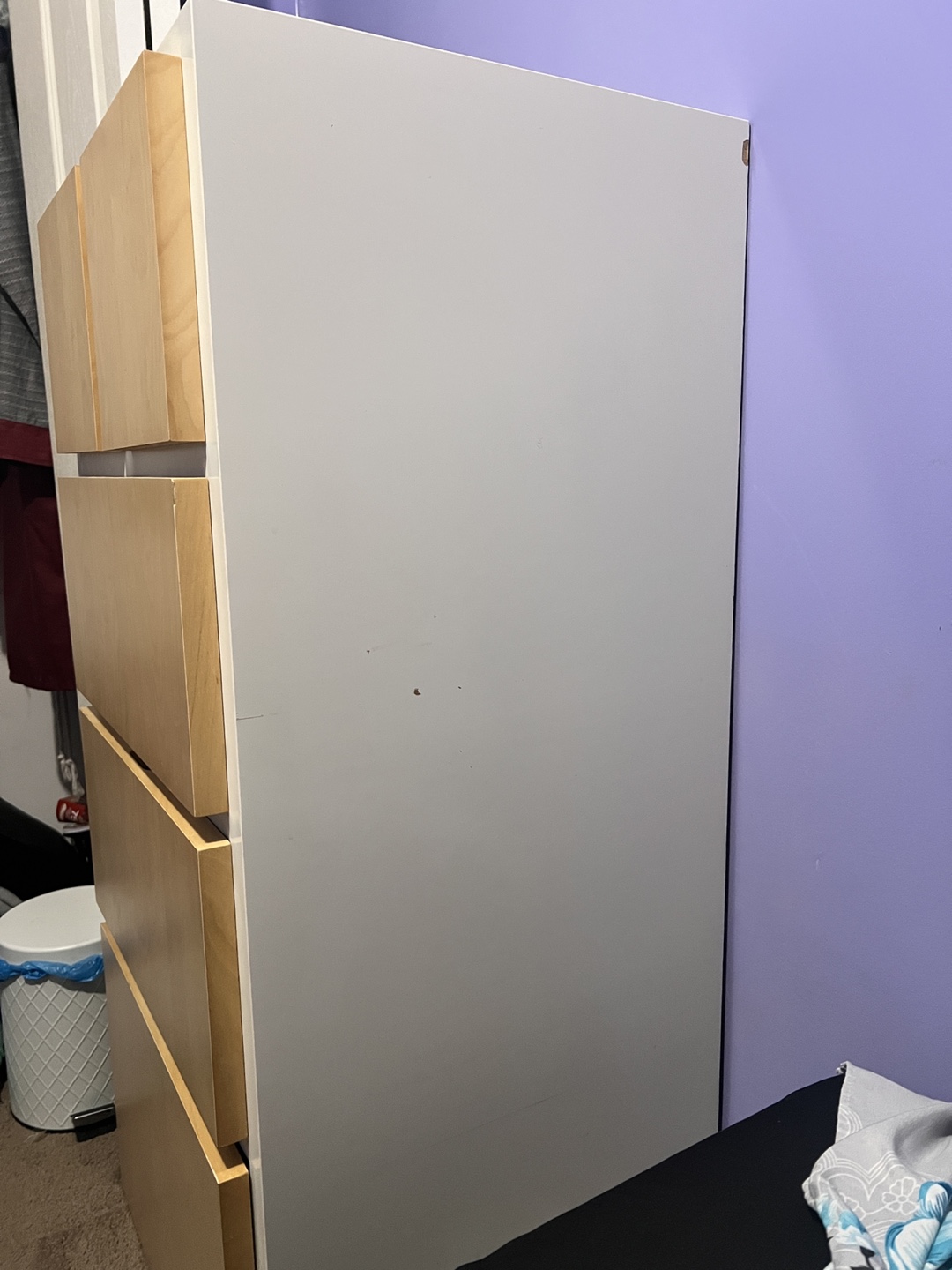 IKEA MALM 5-Drawer Chest - White/Birch - photo 2
