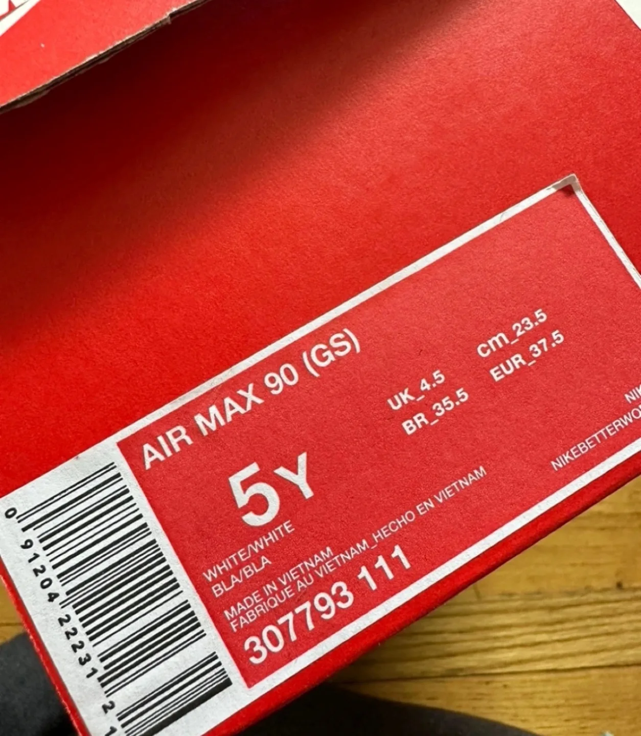 Nike Air Max 90 (GS) White Sneakers image indicator(4)