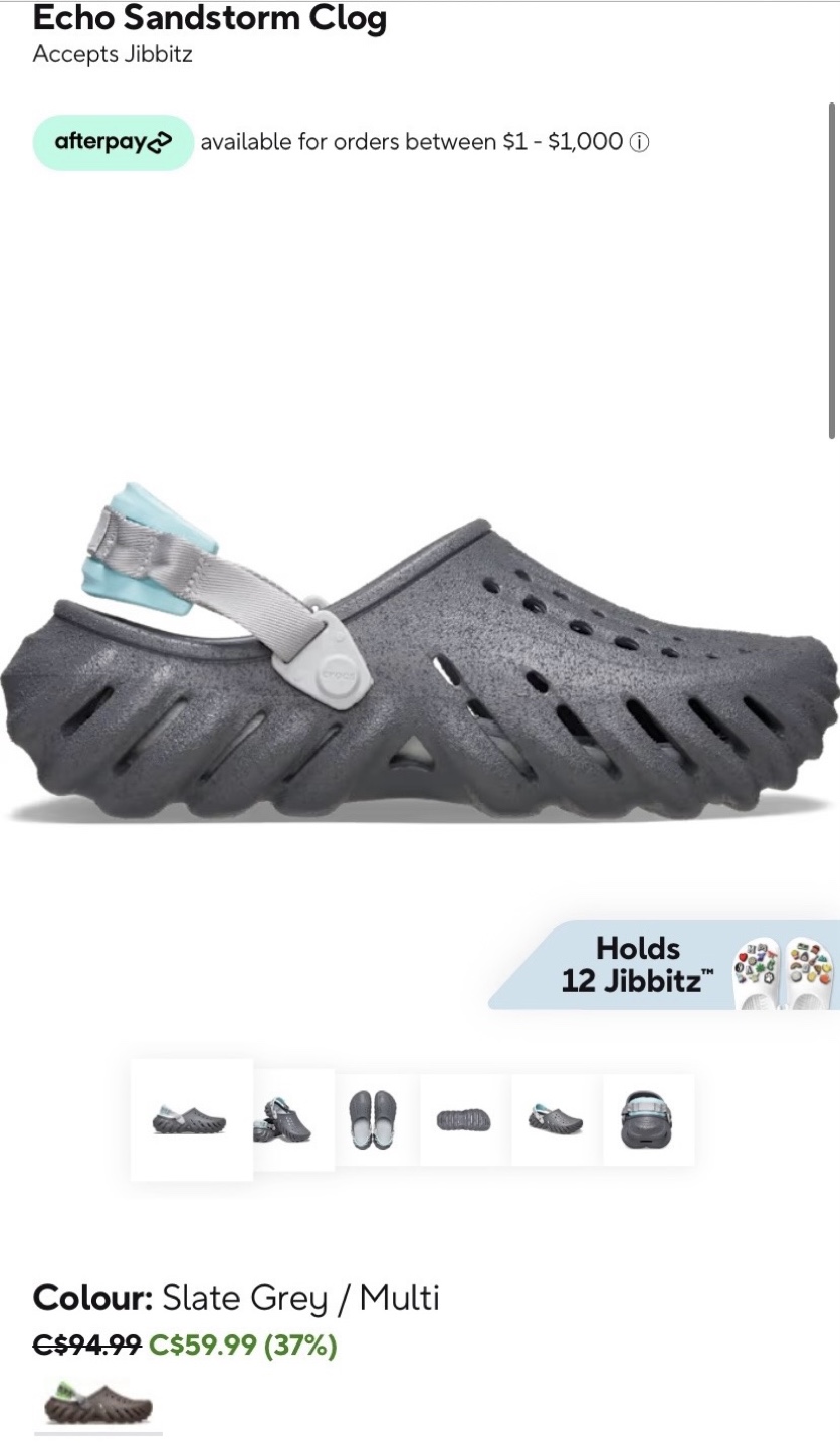 Crocs Echo Sandstorm Clog - Slate Grey/Multi - Women's - photo 4