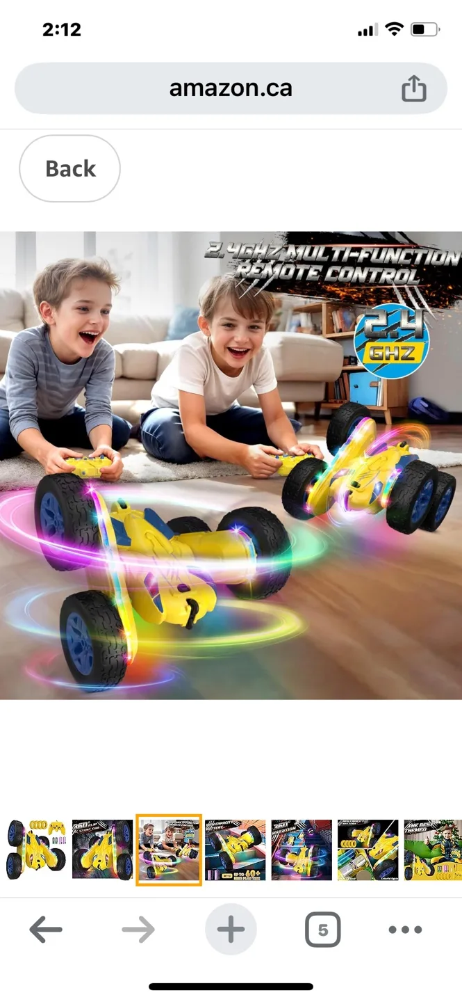 Remote Control Stunt Car with Lights image indicator(6)